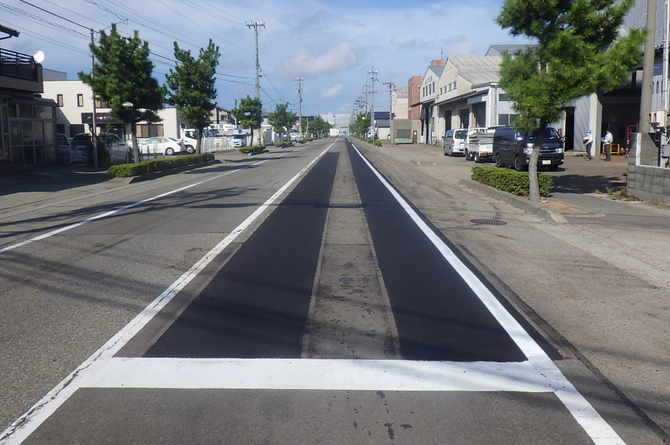 新設道路舗装工事事例