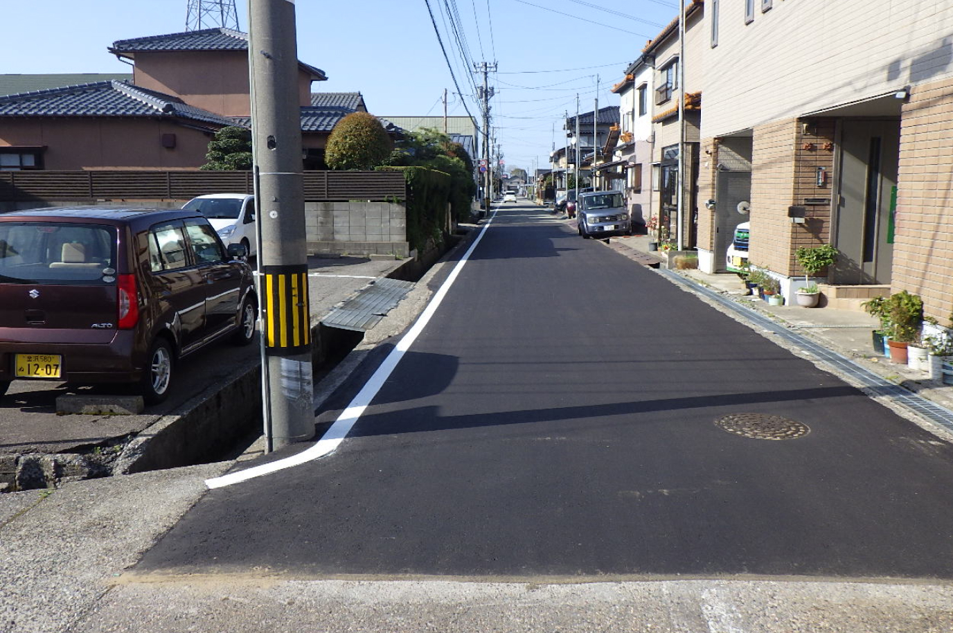 新設道路舗装工事事例