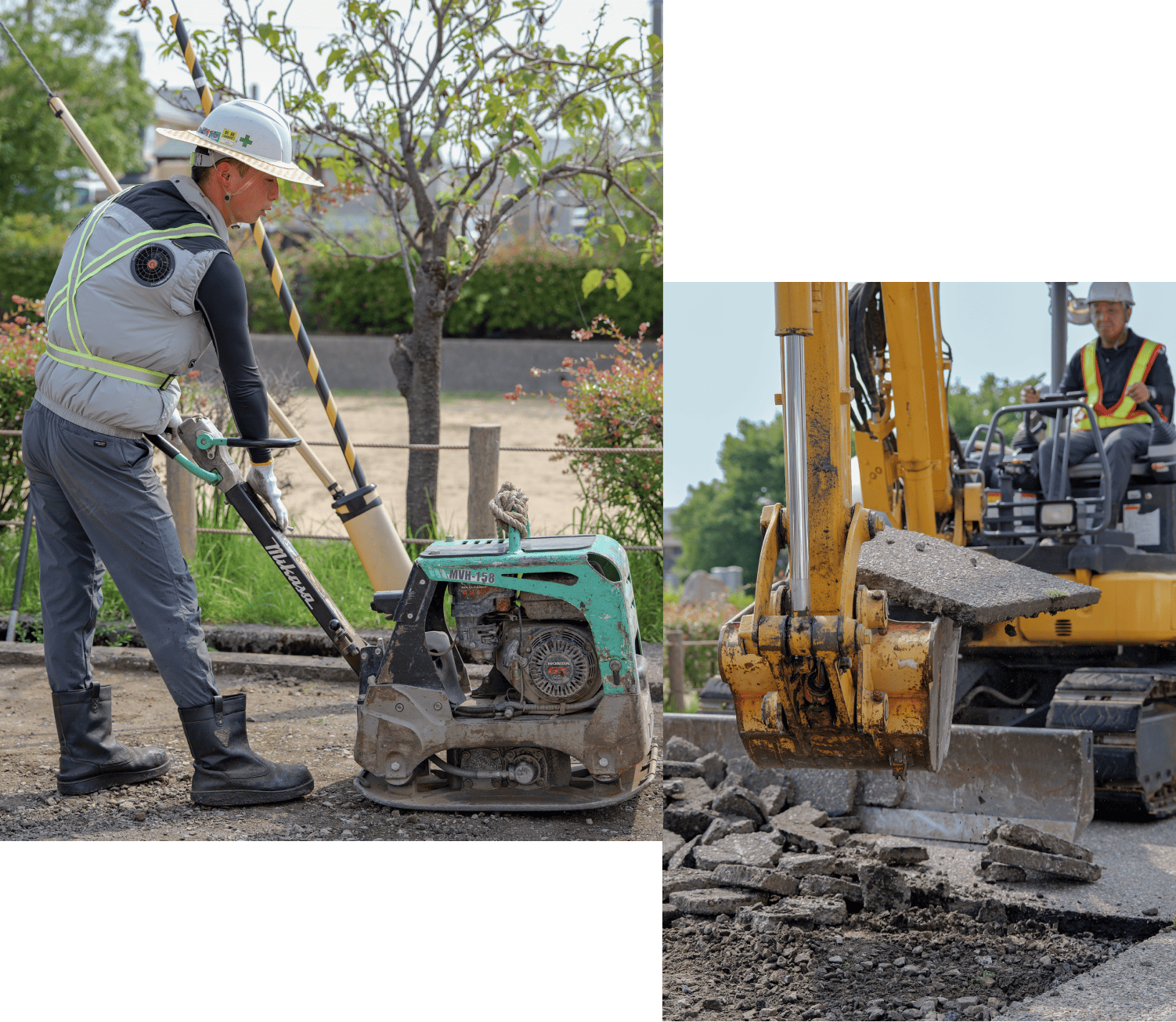 現場作業の様子